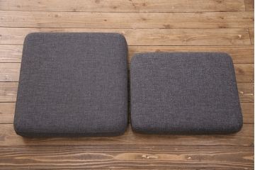 中古　極美品　ナラ材　karf(カーフ) standard label(スタンダードレーベル)　TOLIME(トリム)　温かい雰囲気が魅力的な1人掛けソファ(アームチェア、椅子)(定価約9万円)(R-051561)