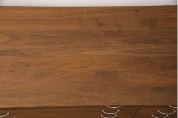 《台輪取り付け加工費込み》中古　シャルドネ(CHARDONNAY)　CRIVILLE(クリビーレ)　リメイク　ウォールナット材　仕切り付きが便利!ナチュラルな雰囲気が素敵なローチェスト(R-051563)