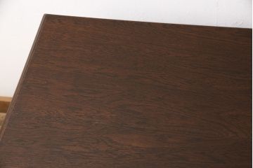 ヴィンテージ家具　三越家具　カントリーハウス　希少な絶版品ブルージュ　挽き物加工や引手のデザインがおしゃれ!クラシカルな雰囲気を高める片袖机(ワークデスク、平机、ビンテージ)(R-051571)