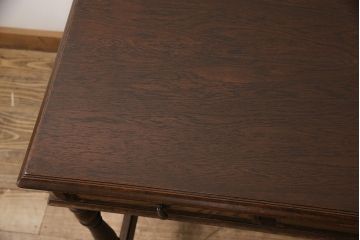 ヴィンテージ家具　三越家具　カントリーハウス　希少な絶版品ブルージュ　挽き物加工や引手のデザインがおしゃれ!クラシカルな雰囲気を高める片袖机(ワークデスク、平机、ビンテージ)(R-051571)