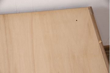 中古　美品　広島・府中家具いまだ　Craft Furniture IMADA ウォールナット材製のモダンなチェスト(ローチェストリビングボード、引き出し)(R-051573)