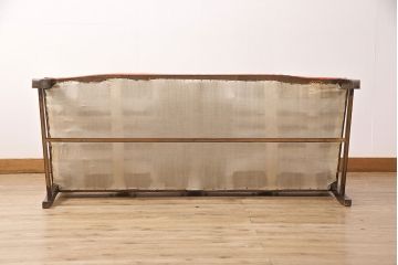 和製アンティーク　希少!大正ロマンの雰囲気が高まる2人掛けアームソファ(二人掛け、ベンチ)(R-051576)