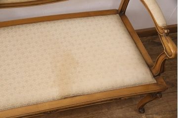 ヨーロッパヴィンテージ　最高級イタリア輸入家具　CLItalia(CLイタリア)社　アールヌーヴォー様式　優美な佇まいのアームソファ(2人掛け、二人掛け、ビンテージ)(R-051578)(検索ワード:メデア、Medea)