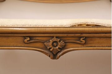 ヨーロッパヴィンテージ　最高級イタリア輸入家具　CLItalia(CLイタリア)社　アールヌーヴォー様式　優美な佇まいのアームソファ(2人掛け、二人掛け、ビンテージ)(R-051578)(検索ワード:メデア、Medea)