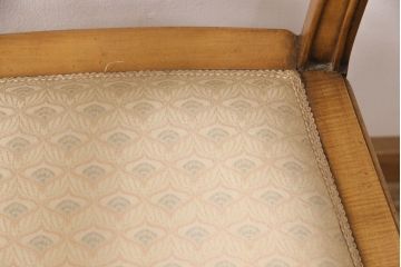 ヨーロッパヴィンテージ　最高級イタリア輸入家具　CLItalia(CLイタリア)社　アールヌーヴォー様式　優美な佇まいのアームチェア2脚セット(椅子、イス、ビンテージ)(R-051579)(検索ワード:メデア、Medea)