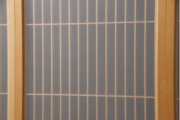 中古　美品　組子細工と整然と並ぶ桟が美しい書院戸4枚セット(窓、引き戸、建具)(R-051582)