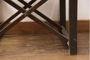 アンティーク家具　和モダン　日本楽器・山葉(ヤマハ)文化椅子　折り畳み式チェア(椅子、折りたたみ式チェア)(R-051589)