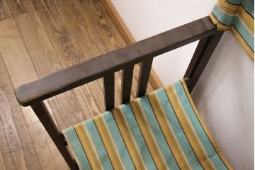 アンティーク家具　和モダン　日本楽器・山葉(ヤマハ)文化椅子　折り畳み式チェア(椅子、折りたたみ式チェア)(R-051589)
