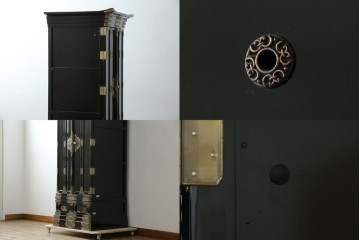 中古　未使用　展示品　70代　金仏壇「大空」　梨地塗り　落ち着きのある明るい佇まいが魅力の長岡仏壇　定価約120万円　(R-051622)