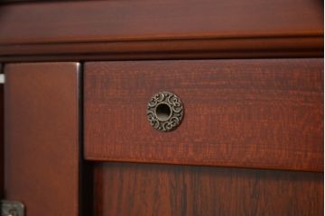 新古品　未使用展示品　国産　総シタン(紫檀)　赤みのある色合いと細部まで凝ったつくりが美しい仏壇(定価約100万円)(R-051624)