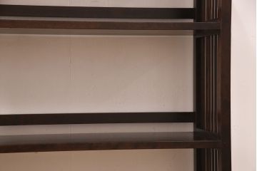 中古　北海道民芸家具　117型　飾り棚としてもおすすめ!和モダンな空間にぴったりの書棚(本棚、飾り棚、シェルフ)(R-051627)
