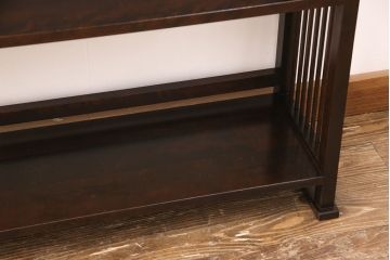 中古　北海道民芸家具　117型　飾り棚としてもおすすめ!和モダンな空間にぴったりの書棚(本棚、飾り棚、シェルフ)(R-051627)