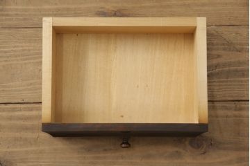 中古　北海道民芸家具　落ち着いた雰囲気の書斎作りにぴったりのライティングビューローと椅子のセット(簿記机、ワークデスク、チェア、在宅用、在宅ワーク)(R-051640)