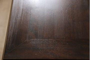 中古　北海道民芸家具　落ち着いた雰囲気の書斎作りにぴったりのライティングビューローと椅子のセット(簿記机、ワークデスク、チェア、在宅用、在宅ワーク)(R-051640)