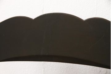 中古　北海道民芸家具　落ち着いた雰囲気の書斎作りにぴったりのライティングビューローと椅子のセット(簿記机、ワークデスク、チェア、在宅用、在宅ワーク)(R-051640)