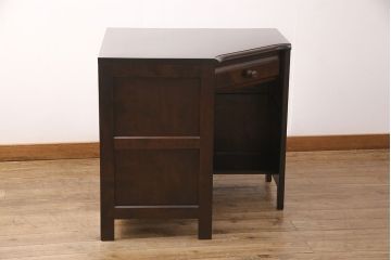 中古　北海道民芸家具　こだわりのお部屋づくりにおすすめなコーナーデスク(ワークデスク、机、在宅ワーク、在宅用)(R-051642)