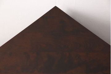 中古　北海道民芸家具　こだわりのお部屋づくりにおすすめなコーナーデスク(ワークデスク、机、在宅ワーク、在宅用)(R-051642)