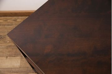 中古　北海道民芸家具　こだわりのお部屋づくりにおすすめなコーナーデスク(ワークデスク、机、在宅ワーク、在宅用)(R-051642)