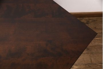 中古　北海道民芸家具　こだわりのお部屋づくりにおすすめなコーナーデスク(ワークデスク、机、在宅ワーク、在宅用)(R-051642)