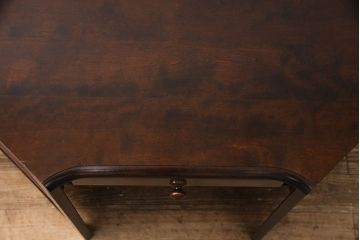 中古　北海道民芸家具　こだわりのお部屋づくりにおすすめなコーナーデスク(ワークデスク、机、在宅ワーク、在宅用)(R-051642)