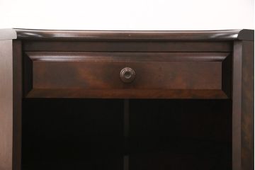 中古　北海道民芸家具　こだわりのお部屋づくりにおすすめなコーナーデスク(ワークデスク、机、在宅ワーク、在宅用)(R-051642)