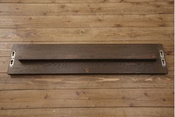 ビンテージ　神戸洋家具　永田良介商店　ヘッドボードのデザインがお洒落な木製ベッド(シングルベッド、マットレス、ヴィンテージ)(R-051648)