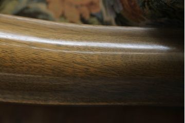 中古　神戸洋家具　永田良介商店　ゲンコツ型　最高峰!花柄ファブリックが格調高い空間を演出する3人掛けソファ(定価約150万円)(アームソファ、三人掛け、3P)(R-051654)