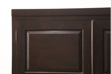 中古　松本民芸家具　脚(台輪)付きリメイク　取り入れやすいサイズが嬉しい!衣装盆付き収納棚(和タンス、着物箪笥、戸棚、引き出し)(R-051659)