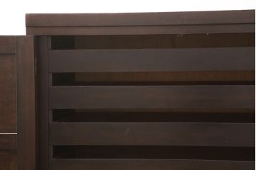 中古　松本民芸家具　脚(台輪)付きリメイク　取り入れやすいサイズが嬉しい!衣装盆付き収納棚(和タンス、着物箪笥、戸棚、引き出し)(R-051659)