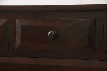 中古　松本民芸家具　天板リメイク　落ち着いた大人の空間づくりに活躍するローチェスト(和タンス、サイドボード、ローボード、引き出し)(R-051660)
