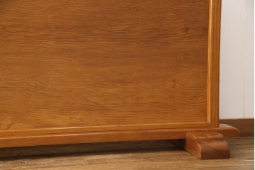 中古　最高級!!　屋久杉無垢材　屋久杉らしい杢目を堪能できる、笹杢一枚板の大振りな衝立(つい立て、パーテーション、仕切り)(R-051662)