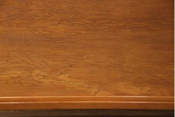 中古　最高級!!　屋久杉無垢材　屋久杉らしい杢目を堪能できる、笹杢一枚板の大振りな衝立(つい立て、パーテーション、仕切り)(R-051662)