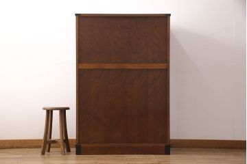 中古　美品　国産民芸家具　内部総桐材　飾り金具の意匠が美しい衣装箪笥(和タンス、チェスト、引き出し)(R-051663)