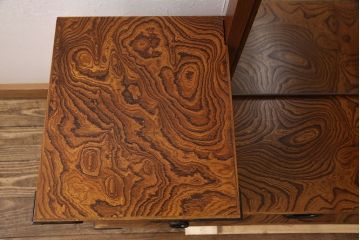 中古　岩谷堂箪笥　上質な空間づくりにおすすめ!くっきりした木目が目を惹く鏡台(姿見、ミラー、ドレッサー)(R-051664)