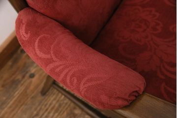 ヴィンテージ家具　ERCOL(アーコール)　エバーグリーン　エレガントな雰囲気漂う1人掛けイージーチェア(ラウンジチェア、アームチェア、椅子、ソファ、ビンテージ)(R-051665)