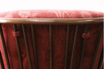 ヴィンテージ家具　ERCOL(アーコール)　エバーグリーン　エレガントな雰囲気漂う1人掛けイージーチェア(ラウンジチェア、アームチェア、椅子、ソファ、ビンテージ)(R-051665)