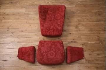 ヴィンテージ家具　ERCOL(アーコール)　エバーグリーン　エレガントな雰囲気漂う1人掛けイージーチェア(ラウンジチェア、アームチェア、椅子、ソファ、ビンテージ)(R-051665)