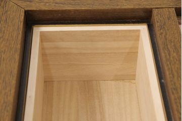 中古　多少難有り　鉄刀木(タガヤサン)　重厚な囲炉裏(関西火鉢、長火鉢、ローテーブル、座卓)(R-051676)