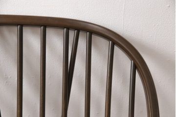 ヴィンテージ家具　ERCOL(アーコール)　ボタニカル柄のファブリックがおしゃれな2人掛けソファ(2シーター、アームソファ、ラブソファ、2P、ビンテージ)(R-051679)