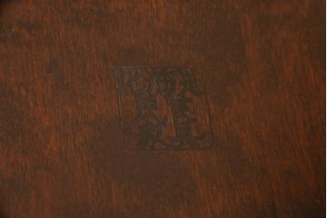 中古　北海道民芸家具　希少な絶版品!　滑らかな木肌が上品な印象を醸し出す高座卓ダイニングセット(ダイニングテーブル、4人掛け、ダイニングチェア4脚、板座チェア、食卓)(R-051680)