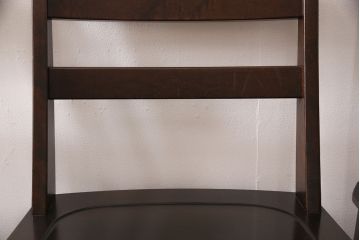 中古　北海道民芸家具　希少な絶版品!　滑らかな木肌が上品な印象を醸し出す高座卓ダイニングセット(ダイニングテーブル、4人掛け、ダイニングチェア4脚、板座チェア、食卓)(R-051680)