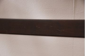 中古　北海道民芸家具　希少な絶版品!　滑らかな木肌が上品な印象を醸し出す高座卓ダイニングセット(ダイニングテーブル、4人掛け、ダイニングチェア4脚、板座チェア、食卓)(R-051680)