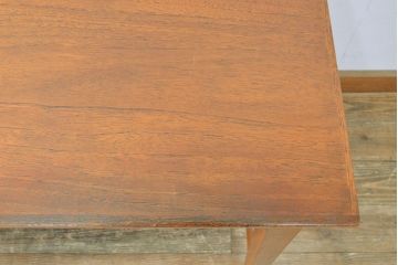 ビンテージ家具　デンマーク　チーク材　北欧スタイルの空間づくりにおすすめのデスク&チェアセット(ワークデスク、片袖机、椅子、ヴィンテージ)(R-051687)