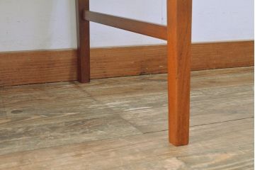 ビンテージ家具　デンマーク　チーク材　北欧スタイルの空間づくりにおすすめのデスク&チェアセット(ワークデスク、片袖机、椅子、ヴィンテージ)(R-051687)