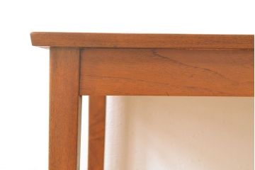 ビンテージ家具　デンマーク　チーク材　北欧スタイルの空間づくりにおすすめのデスク&チェアセット(ワークデスク、片袖机、椅子、ヴィンテージ)(R-051687)