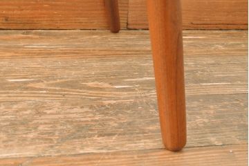 ビンテージ家具　デンマーク　チーク材　北欧スタイルの空間づくりにおすすめのデスク&チェアセット(ワークデスク、片袖机、椅子、ヴィンテージ)(R-051687)