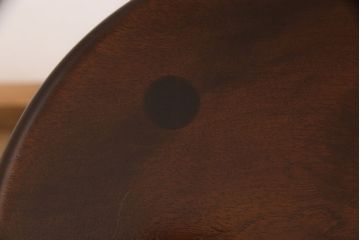 
中古　美品　松本民芸家具　花台としても活躍する温もりあふれる四脚スツール(椅子、花台)(R-051703)