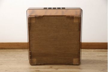 和製ヴィンテージ　ビンテージ雑貨　指物家具　高級品!桑材と黒柿材の味わいが魅力的な角火鉢(お茶道具、長火鉢)(R-051711)