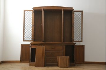 中古　DREXEL HERITAGE(ドレクセルヘリテイジ)　Triune(トライユン)　凛とした佇まいの食器棚(定価約90万円)(カップボード、キャビネット)(R-051719)