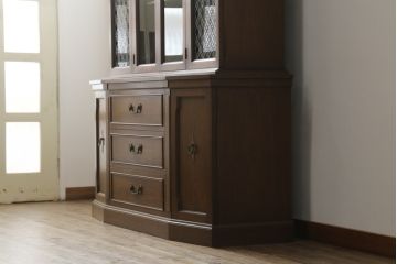 中古　DREXEL HERITAGE(ドレクセルヘリテイジ)　Triune(トライユン)　凛とした佇まいの食器棚(定価約90万円)(カップボード、キャビネット)(R-051719)
